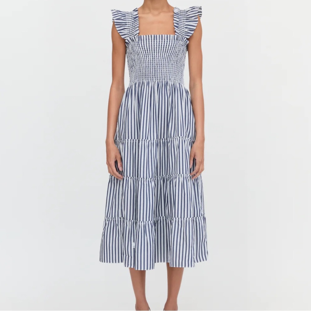 Hill House Ellie Nap Dress - Navy Stripe